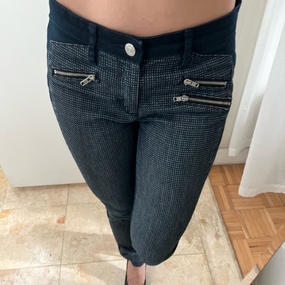 Club Monaco Women's Zipper Pockets Skinny Pants Button Fly Size 2 - Picture 1 of 8